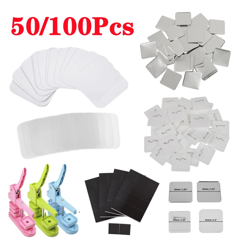 Art Craft Magnet - 50/100 قطعة 50*50 مللي متر المغناطيس