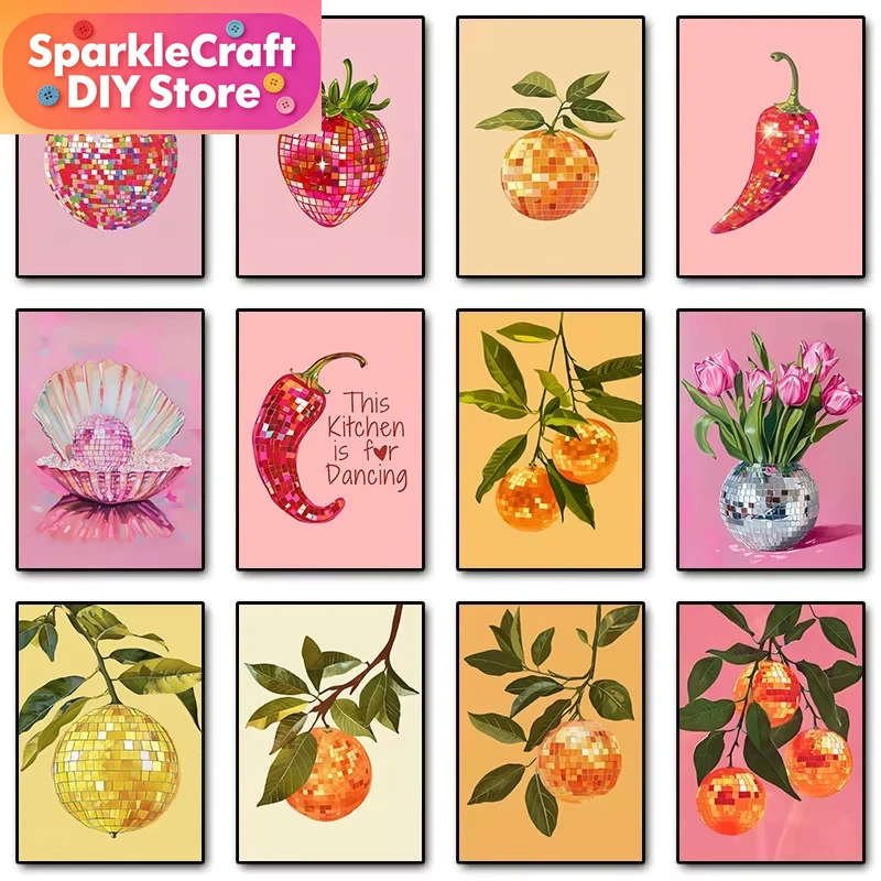 Art Crafts - لوحة ماسية خماسية الأبعاد بتصميم كرة