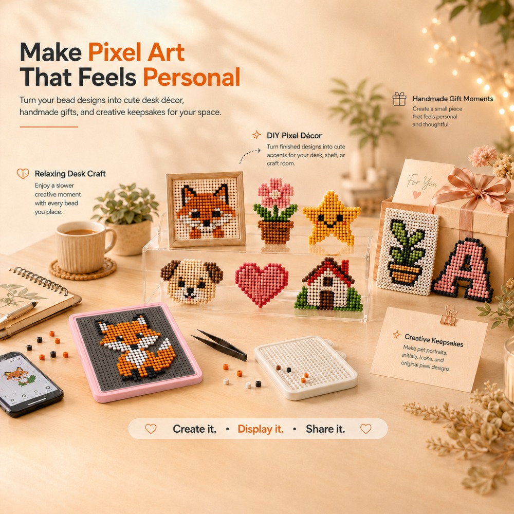 Art Crafts - لوحة إضاءة LED ذكية بخرزات قابلة