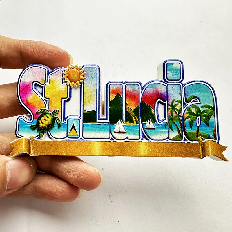 سانت لوسيا ويست إنديز، ملصق ثل - مراجعة Art Craft Magnet وسعره
