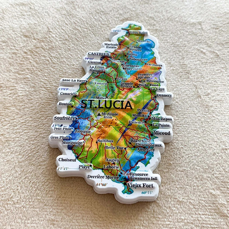 قطعة واحدة، تذكارات سانت لوسيا - مراجعة Art Craft Magnet وسعره