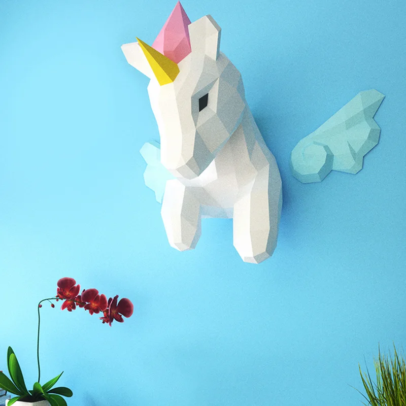 قوس قزح يونيكورن الحيوان جدار  - مراجعة Art Craft Unicorn وسعره