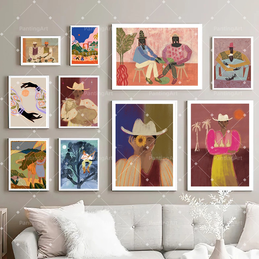 لوحة قماشية بوهيمية بتصميم رعا - مراجعة Art Craft Toys وسعره