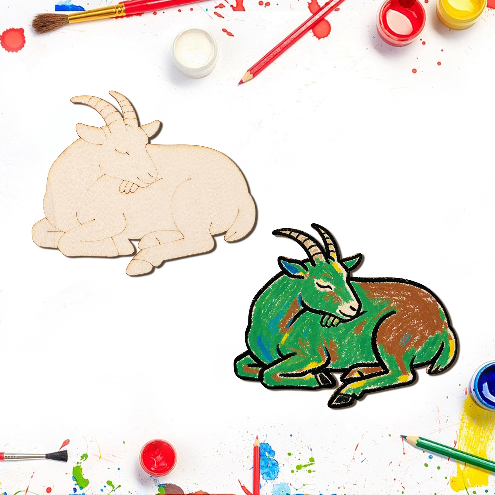 مجموعة من 10 قطع من الحيوانات  - مراجعة Art Crafts وسعره